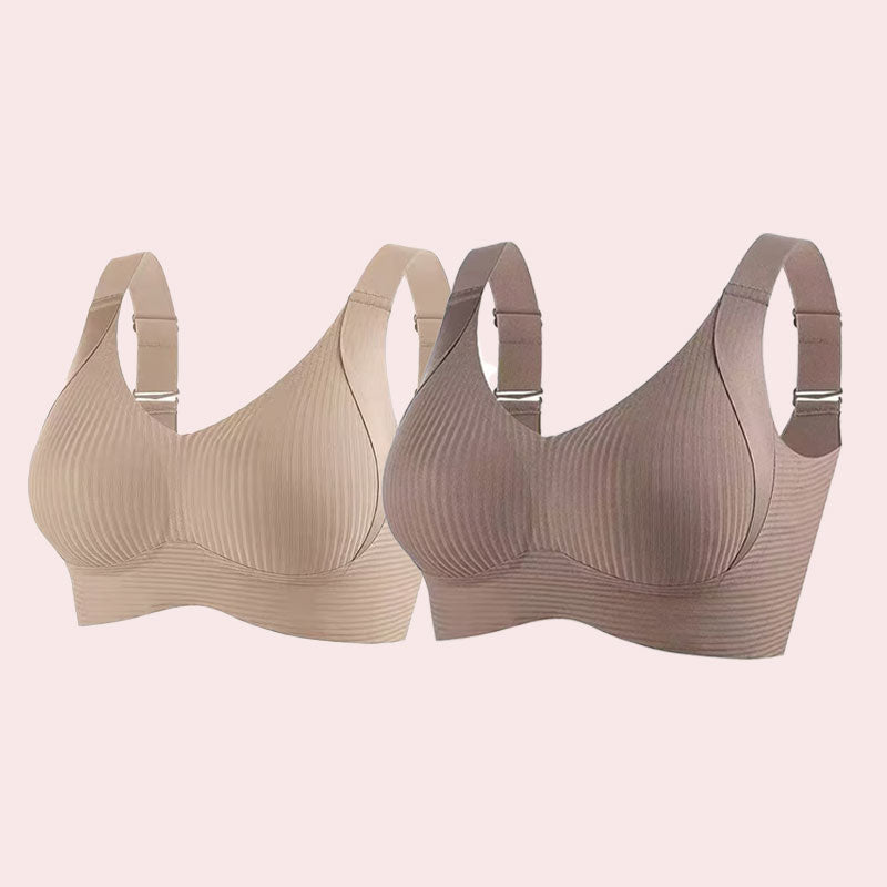 ⏳Begrænset tidsbegrænset ugentligt specialtilbud🎁Ribbet push-up-bh til kvinder med justerbare bøjle