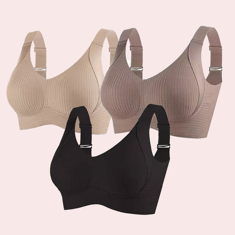 ⏳Begrænset tidsbegrænset ugentligt specialtilbud🎁Ribbet push-up-bh til kvinder med justerbare bøjle