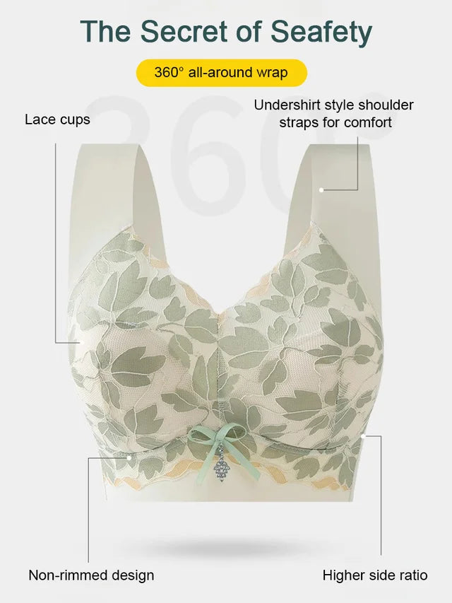 ⏳Ugens tilbud: Køb 1, få 2 grati💗Plus-size sømløs bh, der fremhæver ryggen