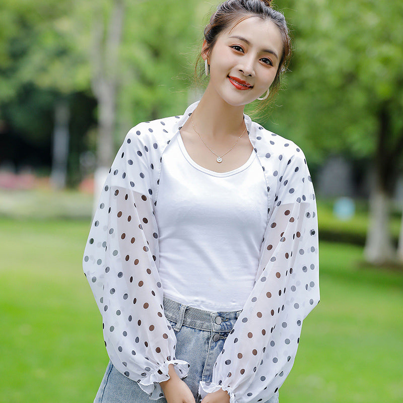 Sommer chiffon solbeskyttende sjal (2 stk.)