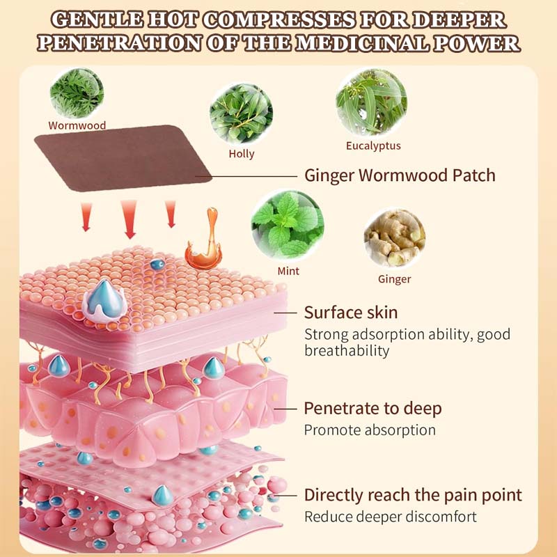 🔥2025 Hidsig sal🎁Malmört Moxibustion ledplaster