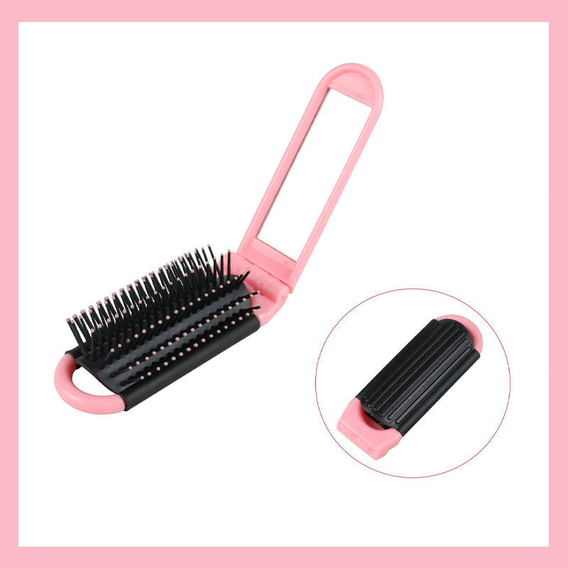 ✨ Sammenklappelig luftpude-massagebørste med spejl - kompakt og praktisk - altid perfekt stylet! 💖