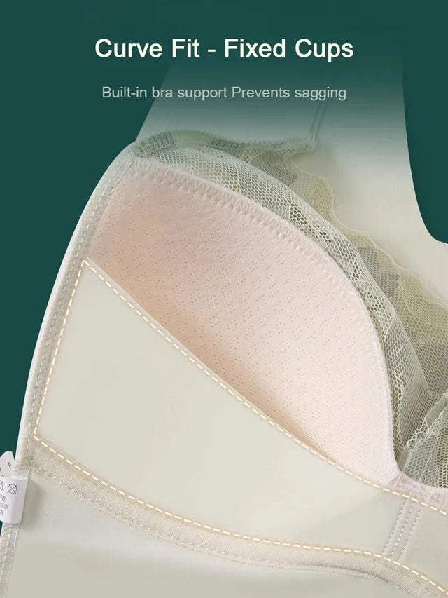 ⏳Ugens tilbud: Køb 1, få 2 grati💗Plus-size sømløs bh, der fremhæver ryggen