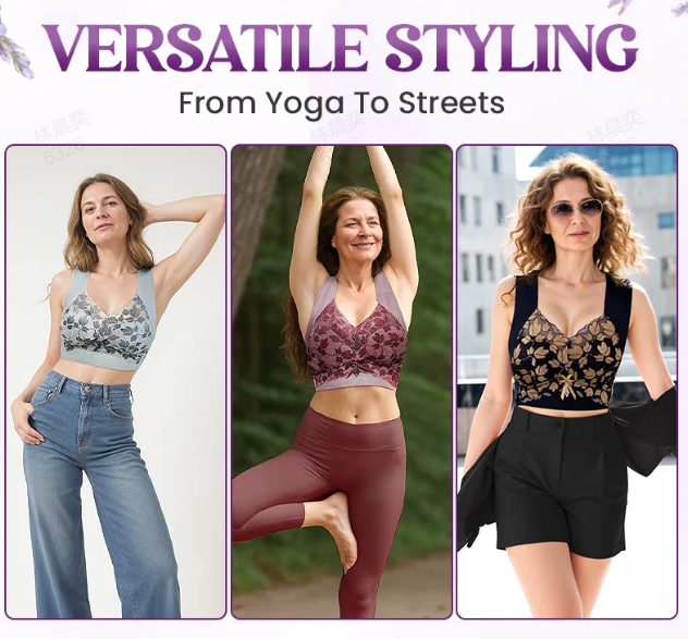 ⏳Ugens tilbud: Køb 1, få 2 grati💗Plus-size sømløs bh, der fremhæver ryggen