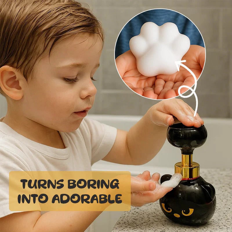 🐾Magisk kattepotetryk sæbedispenser