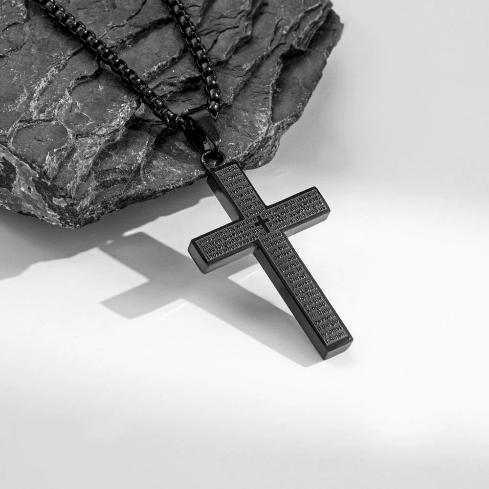 【🔥Køb 1 og få 1 gratis】🙏Korshalskæde med Fadervor