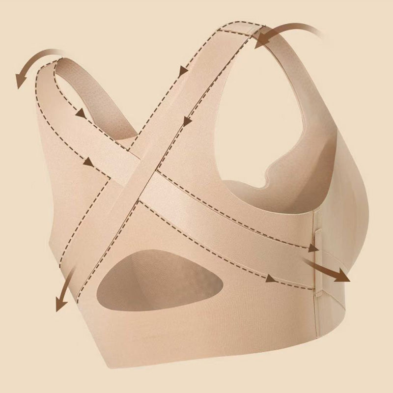 💕Sømløs rygstøtte-bh til kvinder med frontlukning🎁