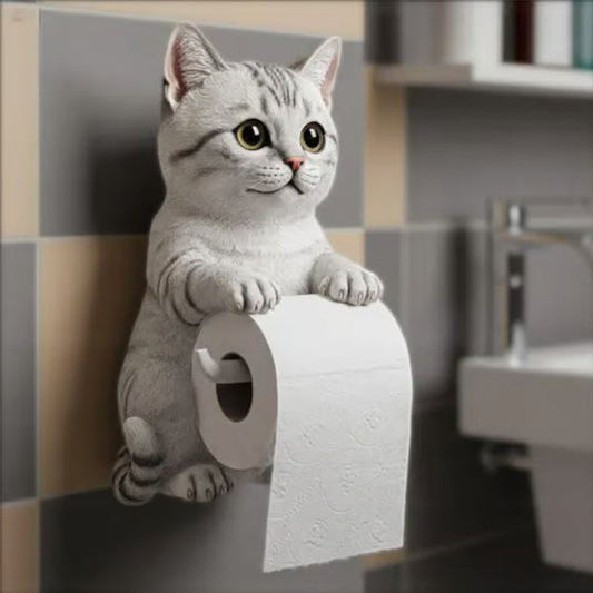 ⏳Ugentligt specialtilbud: 60 % rabat🐾Vægmonteret toiletpapirholder til katte